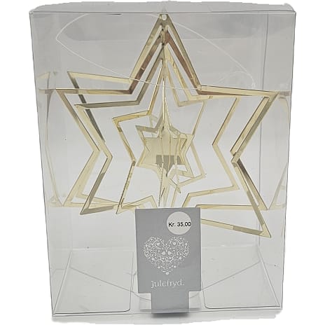 Julefryd Metalophæng Guld 10-13 cm Assorteret