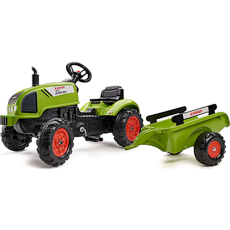 Falk Toys Claas Traktor Med Trailer Grøn