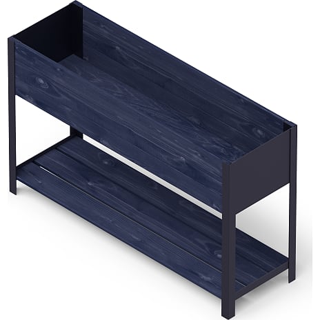Pindstrup Modern Højbed 118x36 cm Sort