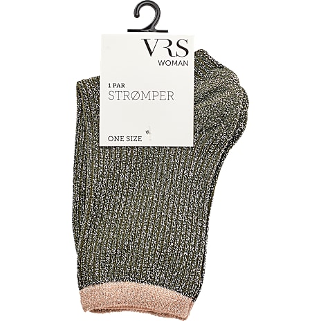 VRS Dame Glimmerstrømper Str. Onesize Grøn