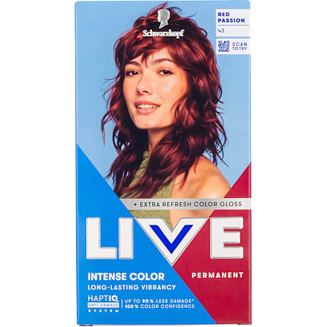 Schwarzkopf Intense Color permanent hårfarve 43 Red Passion 1 stk.