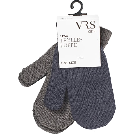 VRS Børne Trylleluffer 2-pak Str. Onesize Blå/Brun