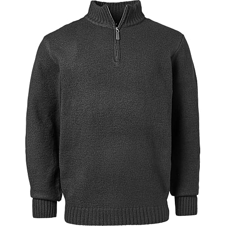VRS Herre Halfzip Strik Str. M Sort