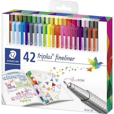 Staedtler Triplus fineliner. 42 stk.