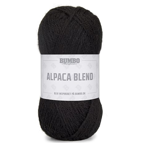 Bumbo By Mayflower Alpaka Uldblandingsgarn Sort 004