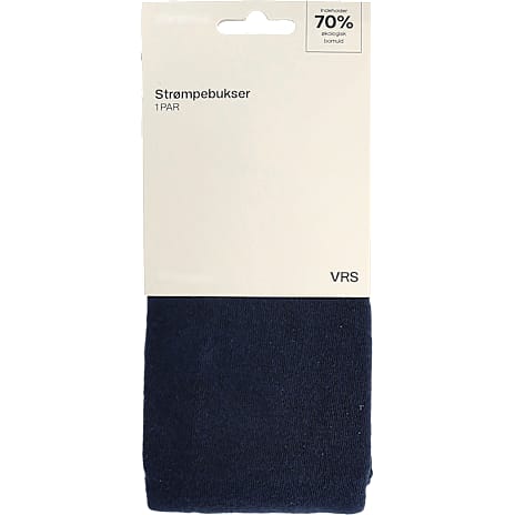 VRS Dame Bomuldsstrømpebukser Str. S/M Navy