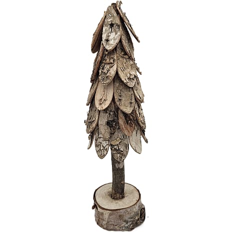 HBX Juletræ Med Bark Højde 30 cm Natur