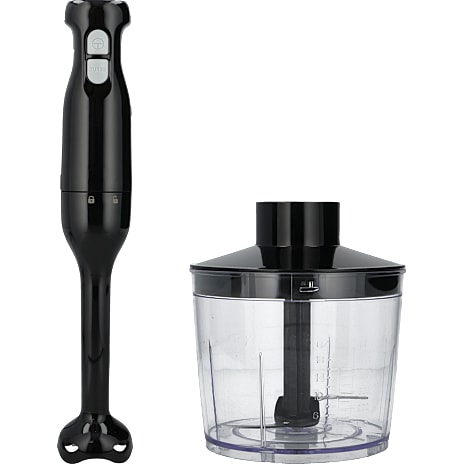BASIS Stavblender-sæt med Minihakker Sort