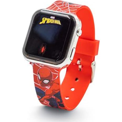 Accutime Spiderman LED-ur, rød
