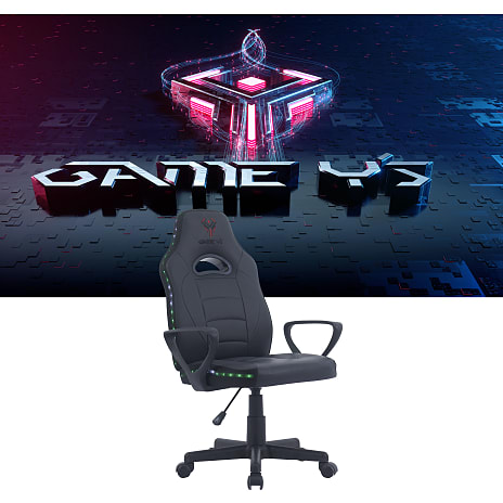 Game YS Junior RGB Gamerstol Sort