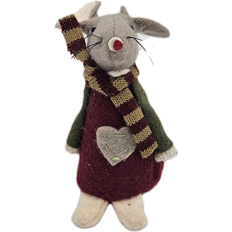 Julefryd Filtmus Højde 9 cm Assorteret