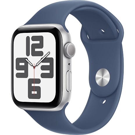 Apple Watch SE (2024) 44 mm GPS L/M Silver Aluminium Sport Band