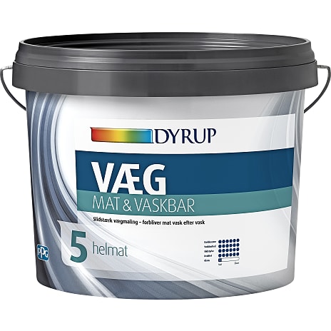 Dyrup Vægmaling Mat & Vaskbar Hvid