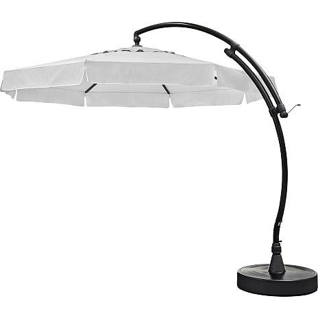 Easy Sun Parasol med Base - Sort/Lysegrå