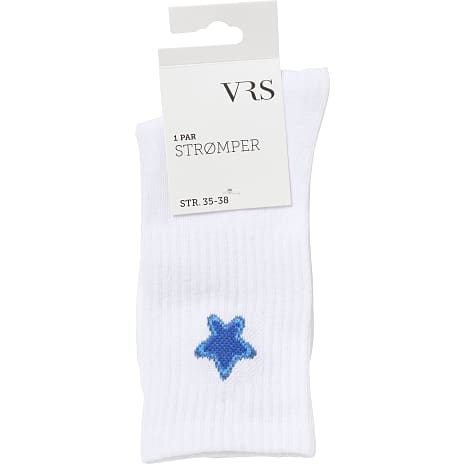 VRS Dame Tennisstrømper Str. 39/42 Hvid