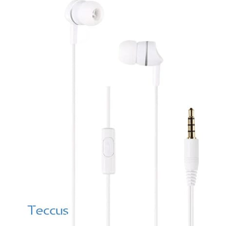 Teccus DC HS W In-Ear Høretelefoner Hvid