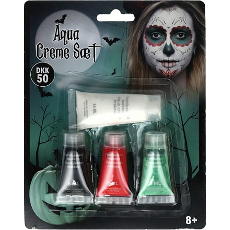 Halloween Vandbaseret Make-up 4 Farver Multifarvet