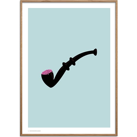Citatplakat Lakridspiben lyseblå - 50x70 cm 1 stk.