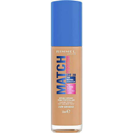 Rimmel London Foundation 250W Sun Beige Med SPF20