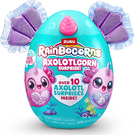 Rainbocorns Axolotlcorn plysdyr – flere varianter – assorteret 1 stk.