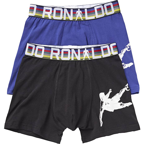 CR7 2-pak Boxershorts Str. 13-15 år Sort/Blå