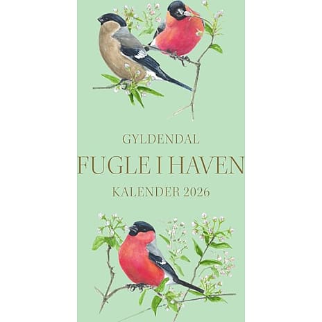 Gyldendal Kalender 2026 Fugle i haven