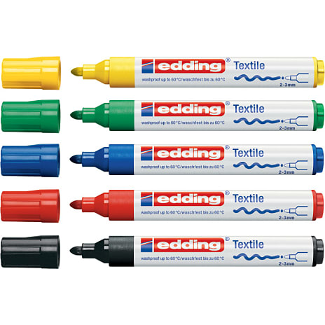 Edding Textile Penne 5-pak