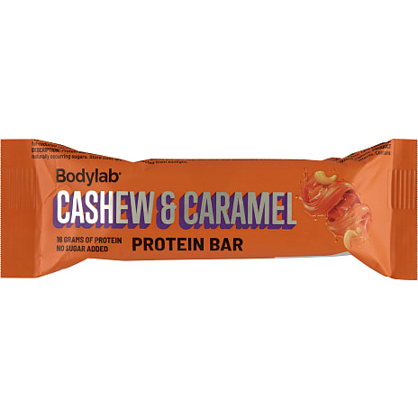 Bodylab Proteinbar Karamel, Sojacrispies og Cashewnødder