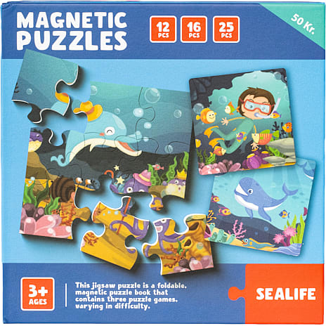 Scoop magnetisk puslespil - Sea Life 1 stk.
