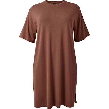 VRS Dame Oversize T-shirtkjole Str. 54 Brun
