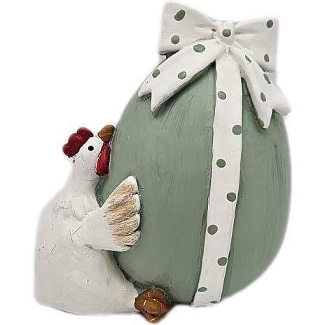 Høne på Æg Figur 10,5 cm Assorteret