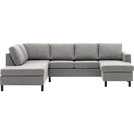 Oslo Højrevendt U-sofa Lysegrå