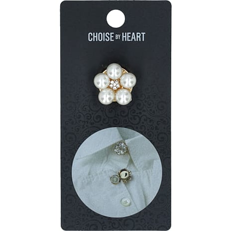 Choise by heart Dame Knappepynt Guldfarvet