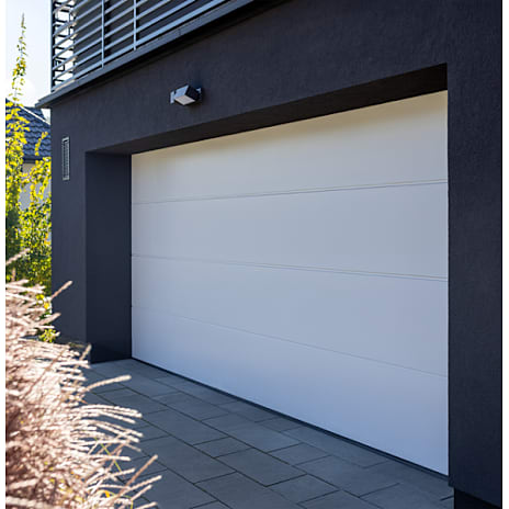 Nordic Home Garageport panel med motor hvid