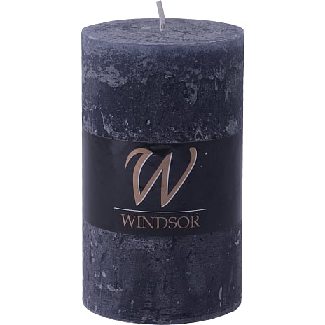 Windsor rustikt bloklys 7x12 cm - støvet lilla 395 g