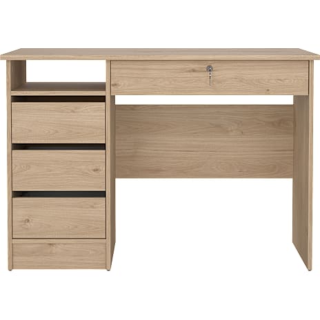 Tvilum Function Plus Skrivebord 4 skuffer Trælook