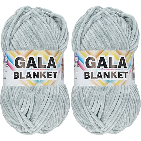 Gala Blanket 2-pak Garn Lysegrå SK23