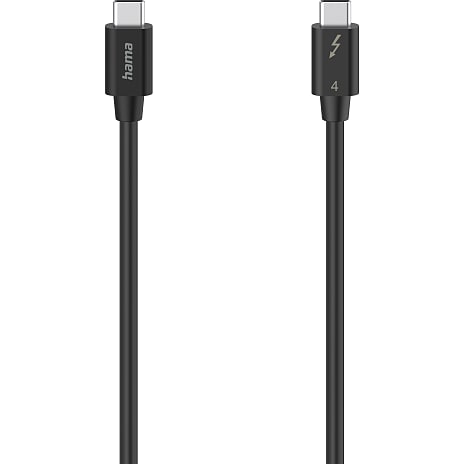 Hama Thunderbolt 4 USB-C Kabel 40 Gbit 8K 0,8 m