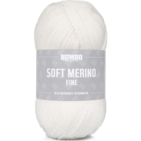 Bumbo By Mayflower Soft Merino Fine Uldgarn Hvid 1101