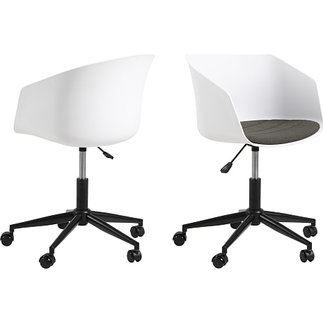 AC Design Furniture Moon Kontorstol Hvid og Grå