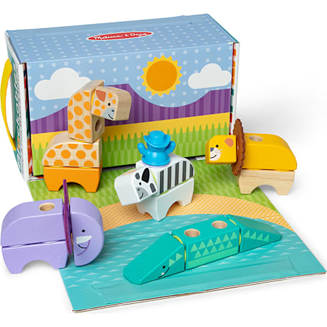 Melissa & Doug Blockables Safari Legesæt 34 Dele