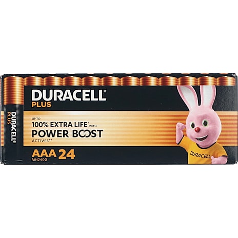Duracell Plus Boost AAA-batterier 24-pak | Køb på Bilka.dk!
