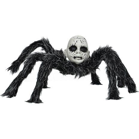 Halloween Edderkop 30 cm Grå
