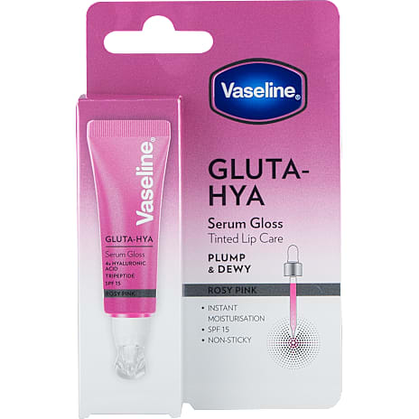 Vaseline Serum Gloss Tinted Læbepleje Rosy Pink SPF15