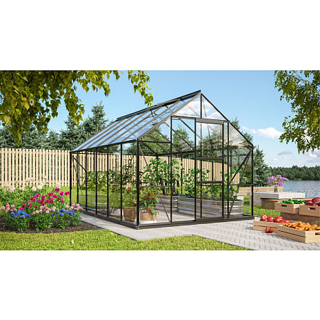 Vitavia Drivhus Merkur 9900 Hærdet Glas Sort