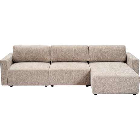 Florence 3-personers Modulsofa med Chaiselong gråbrun