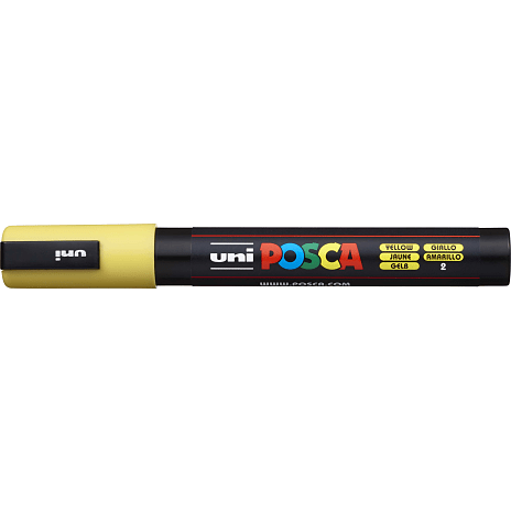 Posca PC5M Vandbaseret Tusch Gul