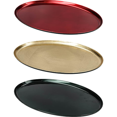 Julefryd Ovalt Plastfad 28,5x17,5 cm Assorteret