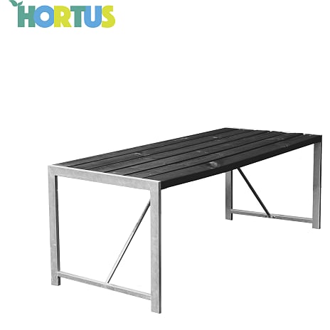 Hortus Augusta Bord Sort/Galv. Stel