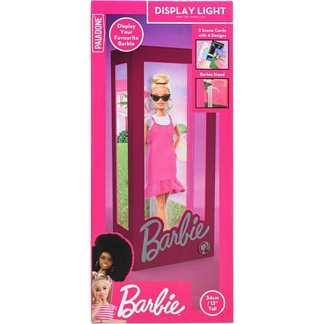Paladone Barbie Udstillingskasse Lampe Lyserød